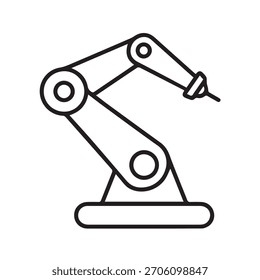Illustration vector graphic of Robotic Automation Arm