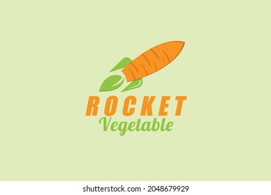 Illustration vector graphic of rocket mixed with carrots. Suitable for fresh drink juice products, vegetable drink logos, vegetable website landing pages, vegetable icons, etc.