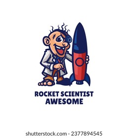 Illustration vector graphic of Rocket Scientist, good for logo design