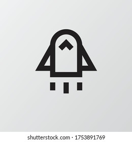 Ilustración vectorial gráfico de Rocket o Icono de inicio.