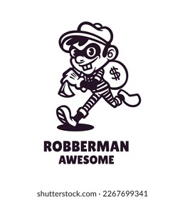 Illustration vector graphic of Rooberman, good for logo design