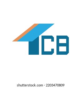 Ilustración Vector Gráfico del logotipo del revestimiento con el diseño de la letra T C B