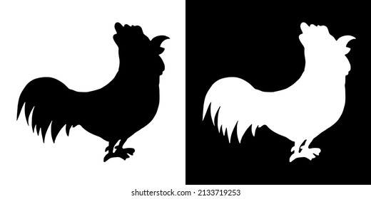Illustration Vector Graphic of Rooster Icon.