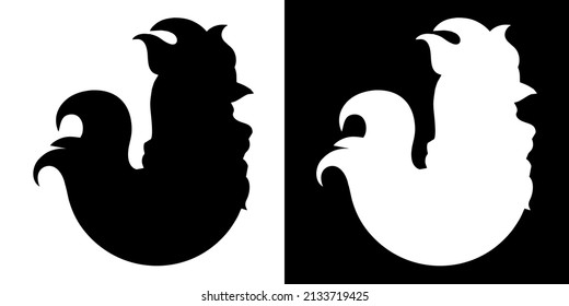 Illustration Vector Graphic of Rooster Icon.