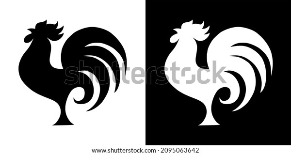 Illustration Vector Graphic Rooster Icon Rooster Stock Vector (Royalty ...