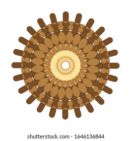 
illustration vector graphic of Round ornament in 3D on white background. fit for logo, icon, symbol, etc