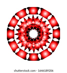 
illustration vector graphic of Round ornament in 3D on white background. fit for logo, icon, symbol, etc