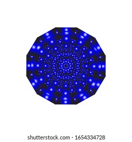 illustration vector graphic of Round ornament in 3D on white background. fit for logo, icon or symbol, etc