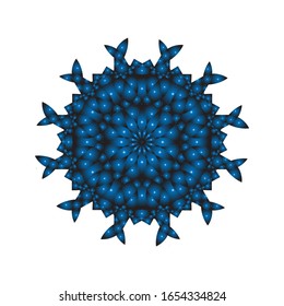 illustration vector graphic of Round ornament in 3D on white background. fit for logo, icon or symbol, etc