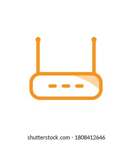 Ilustración Vector gráfico del icono del router. Apto para conexión inalámbrica, red, acceso, oficina, comunicación, etc.