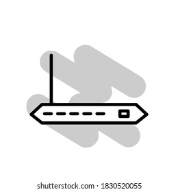 Illustration Vector graphic of router icon