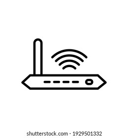 Illustration Vector graphic of router icon