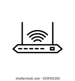 Ilustración Gráfico vectorial del icono del router