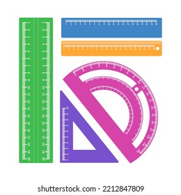 Illustration vector graphic of ruler. good for element education banner, back to school banner.