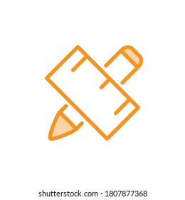 Illustration Vector graphic of ruler icon. Fit for measurement, length, mathematics, dimension etc.