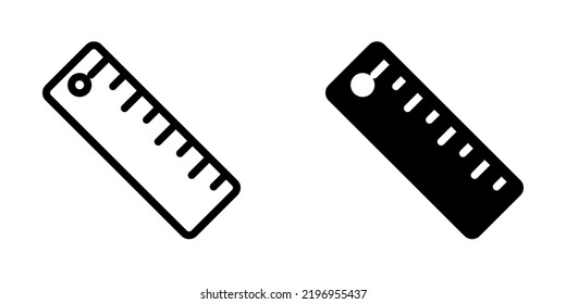 Illustration Vector graphic of Ruler icon. Fit for study, learning, graduate etc.