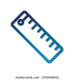 Illustration Vector graphic of Ruler icon. Fit for study, learning, graduate etc.
