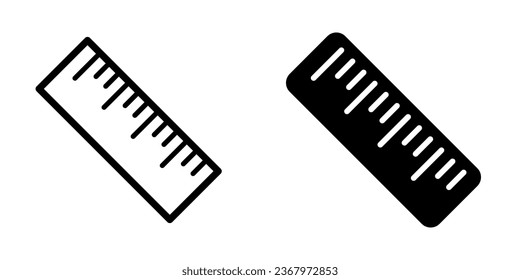 Ilustración Gráfico vectorial del icono Regla
