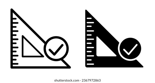 Illustration Vector Graphic of Ruler icon