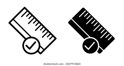 Illustration Vector Graphic of Ruler icon
