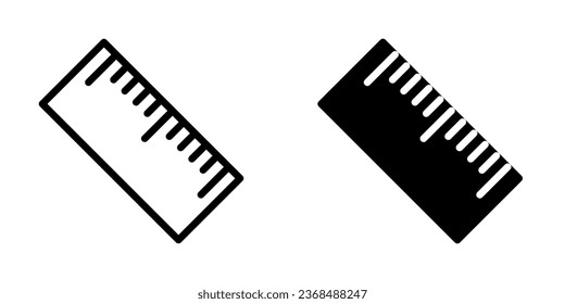 Ilustración Gráfico vectorial del icono Regla