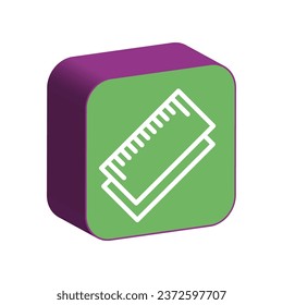 Illustration Vector Graphic of Ruler icon