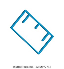 Ilustración Gráfico vectorial del icono Regla