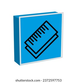Illustration Vector Graphic of Ruler icon