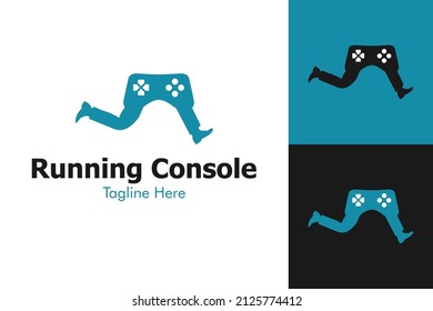 Illustration Vector Graphic of Running Game Console Logo. Perfect to use for Technology Company