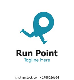 Illustration Vector Graphic of Running Point Logo. Perfect to use for Technology Company