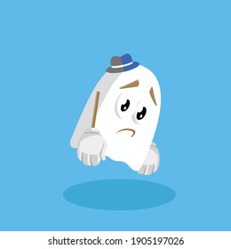 Illustration vector graphic of sad poses. Perfect for card, poster, banner, etc.