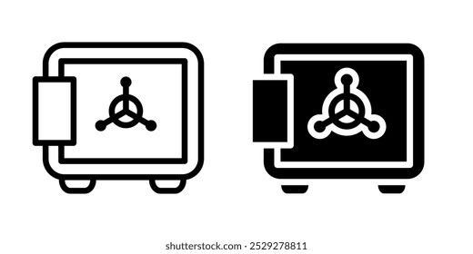 Illustration Vector graphic of safe box icon. Fit for banking, bank, business, deposit, security, money, safety etc.