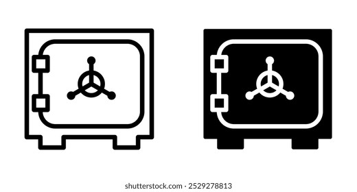 Illustration Vector graphic of safe box icon. Fit for banking, bank, business, deposit, security, money, safety etc.