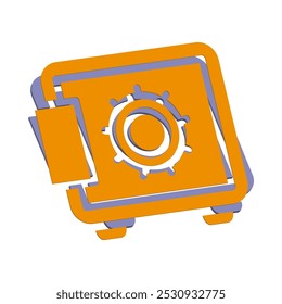 Illustration Vector graphic of safe box icon. Fit for banking, bank, business, deposit, security, money, safety etc.