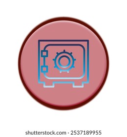 Illustration Vector graphic of safe box icon. Fit for banking, bank, business, deposit, security, money, safety etc.