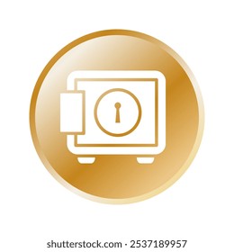 Illustration Vector graphic of safe box icon. Fit for banking, bank, business, deposit, security, money, safety etc.