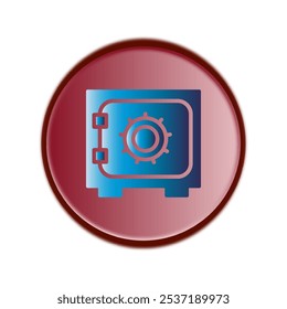Illustration Vector graphic of safe box icon. Fit for banking, bank, business, deposit, security, money, safety etc.