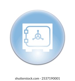 Illustration Vector graphic of safe box icon. Fit for banking, bank, business, deposit, security, money, safety etc.