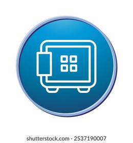 Illustration Vector graphic of safe box icon. Fit for banking, bank, business, deposit, security, money, safety etc.