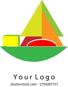 Illustration vector graphic of Sailing boat logo, great for logos or icons