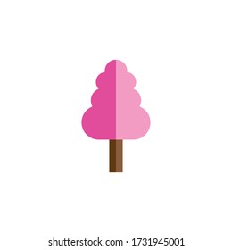 Illustration vector graphic of sakura tree. Good for your design