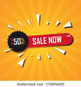 Illustration Vector Graphic of Sale Banner. Perfect to use for Sales Promotion