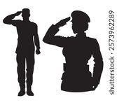 Illustration vector graphic of Salute, fit for logo, design resources
