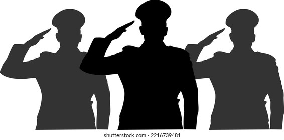 Illustration vector graphic of Salute, fit for logo, design resources 