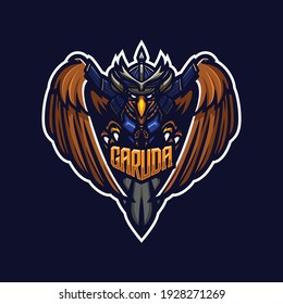 illustration vector graphic of samurai eagle perfect for e-sport team mascot and game streamer