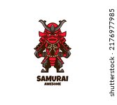 Illustration vector graphic of Samurai, good for logo design