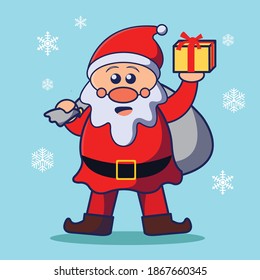 Gráfico vectorial de ilustración de santa claus