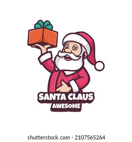 Illustration vector graphic of Santa Gift, good for logo design