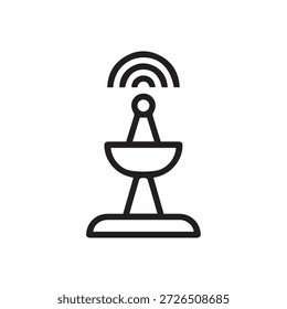 Illustration vector graphic of Satellite Dish Signal Icon