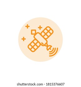 Illustration Vector graphic of satellite icon. Fit for communication, sign, connection, symbol, technology, space, internet, wireless etc.